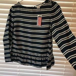 Vineyard Vines Tops - Vineyard Vibes Silk Peplum Top Vineyard Vines Tops - Vineyard Vibes Silk Peplum Top